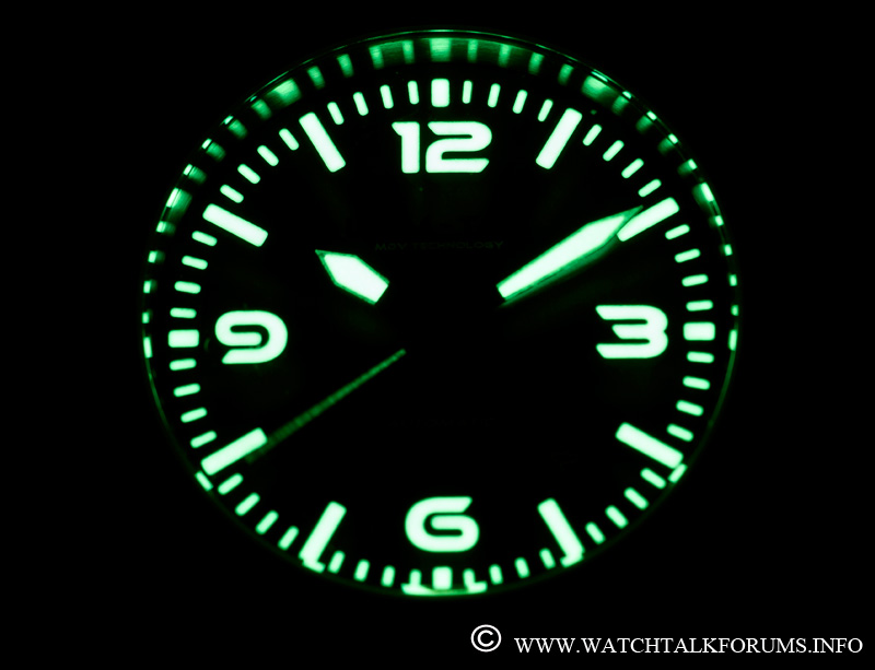watches with luminous hands and markers